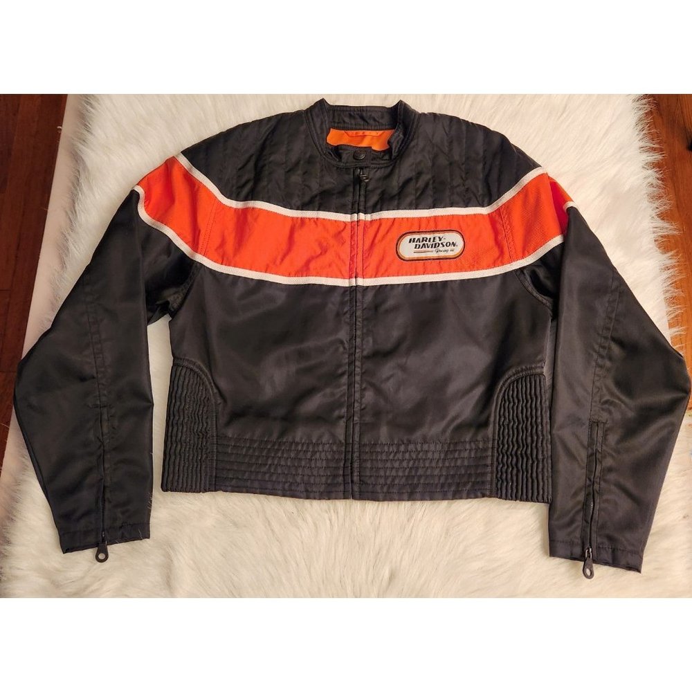 Harley Davidson Womens Motorcycle Jacket Large - Picture 2 of 6